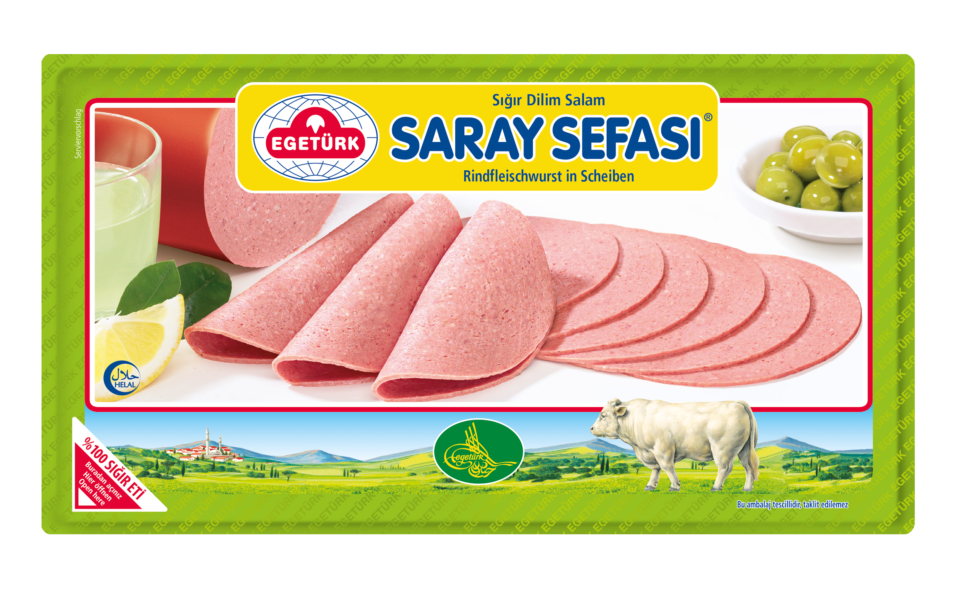 Egetürk Saray Sefasi - Geflügelfleischwurst 125g Egetürk Saray Sefasi - Geflügelfleischwurst 125g