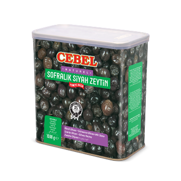 Cebel Siyah Zeytin - Schwarze Oliven mit Stein S 1500g Cebel Siyah Zeytin - Schwarze Oliven mit Stein S 1500g