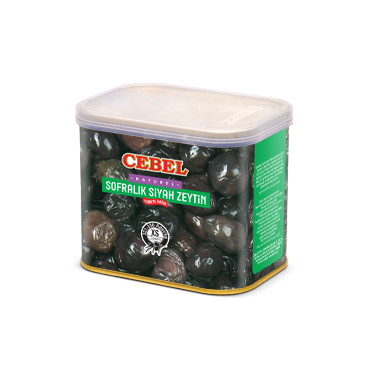 Cebel Sofralik Siyah Zeytin- Schwarze Oliven mit Stein XS 375g Cebel Sofralik Siyah Zeytin- Schwarze Oliven mit Stein XS 375g