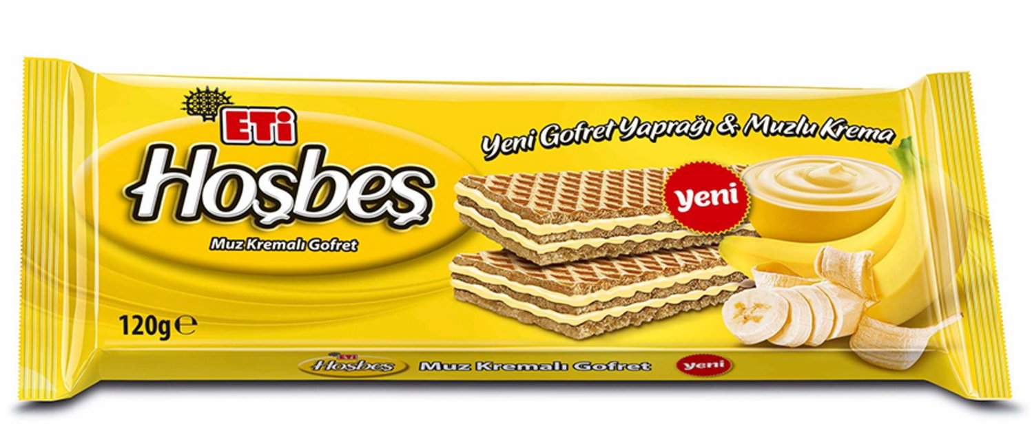 Eti Hoşbeş Grofret mit Bananencreme 120g Eti Hoşbeş Grofret mit Bananencreme 120g