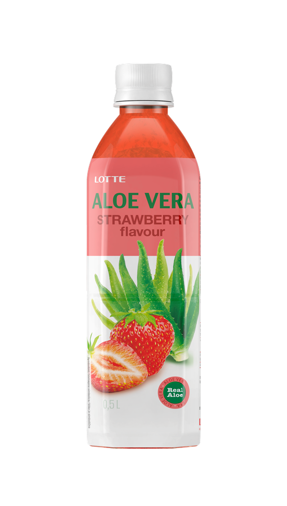 Lotte Aloe Vera Strawberry Flavour 500ml Lotte Aloe Vera Strawberry Flavour 500ml