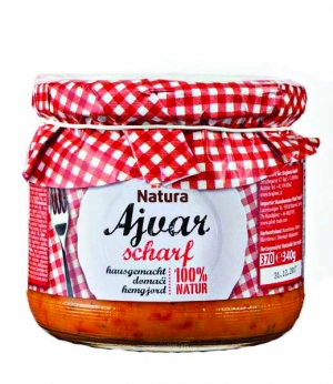 Natura Ajvar hausgemacht, scharf 340g Natura Ajvar hausgemacht, scharf 340g