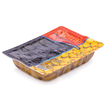 Cebel Kirmizi Biberli Çekirdeksiz Yesil Zeytin- Grüne kernlose Oliven mit roter Paprika XL 200g Cebel Kirmizi Biberli Çekirdeksiz Yesil Zeytin- Grüne kernlose Oliven mit roter Paprika XL 200g