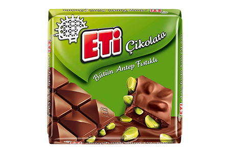 Eti Çikolata - Milchschokolade mit Pistazien 60g Eti Çikolata - Milchschokolade mit Pistazien 60g